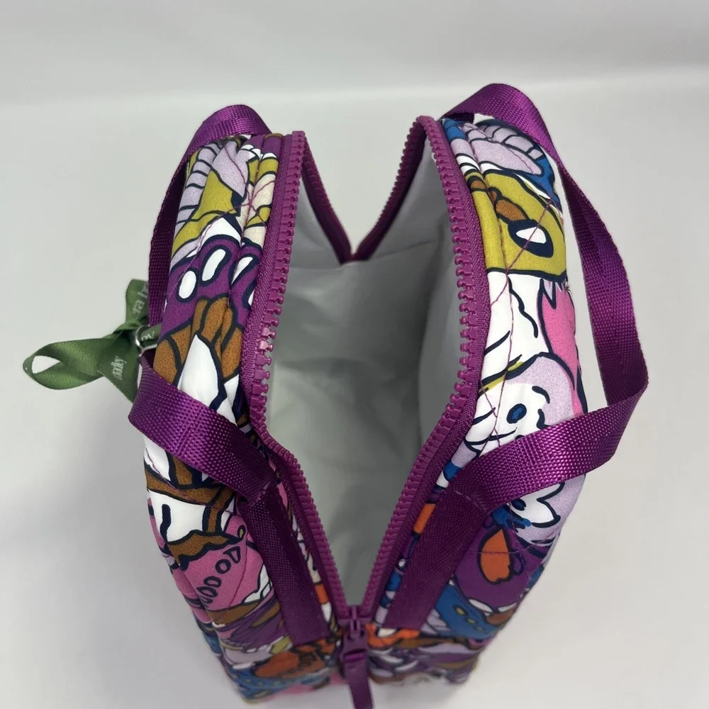 Vera Bradley Lunch Bag Flutter Pattern Insulated Zipper Handles Mfg $40 NWT